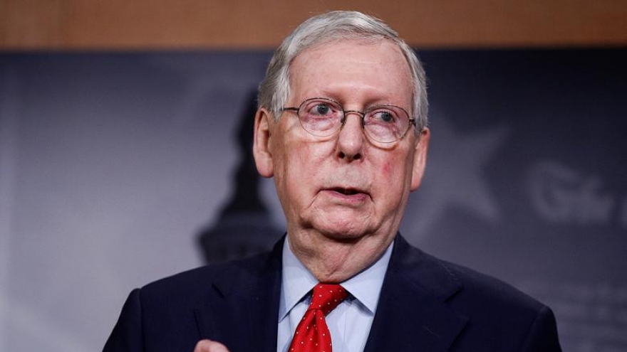 Lãnh đạo phe đa số tại Thượng viện McConnell ủng hộ luận tội Trump