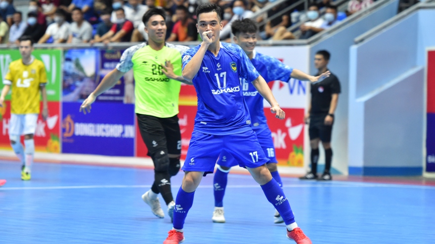 Giải Futsal HDBank VĐQG 2021: Sahako giữ vững ngôi đầu trước "chung kết" lượt đi