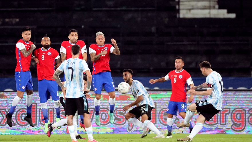 Messi ghi bàn, Argentina vẫn phải chia điểm ở trận ra quân Copa America