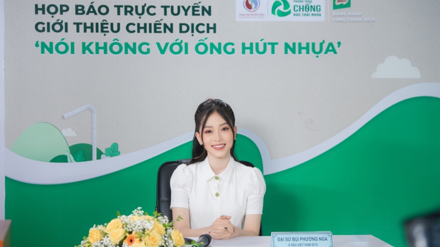 Á hậu Phương Nga trở thành Đại sứ chiến dịch “Nói không với ống hút nhựa”