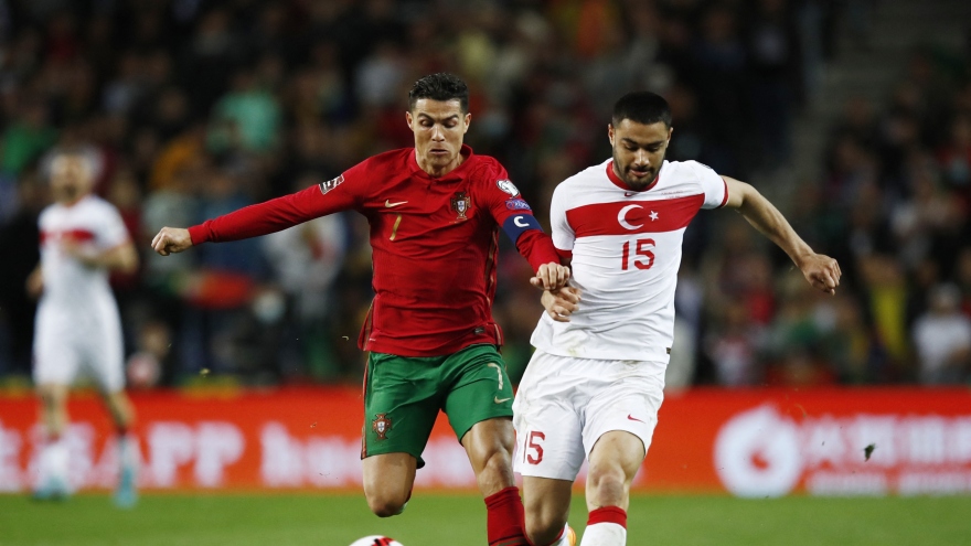 Thắng thuyết phục Thổ Nhĩ Kỳ, Ronaldo cùng Bồ Đào Nha duy trì cơ hội dự World Cup 2022