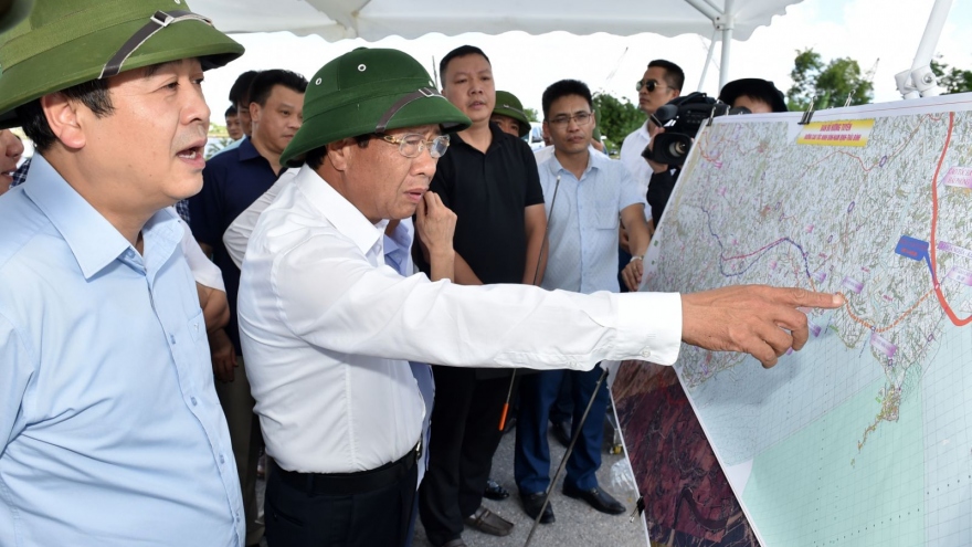 Phó Thủ tướng Lê Văn Thành kiểm tra việc triển khai cao tốc Ninh Bình-Hải Phòng