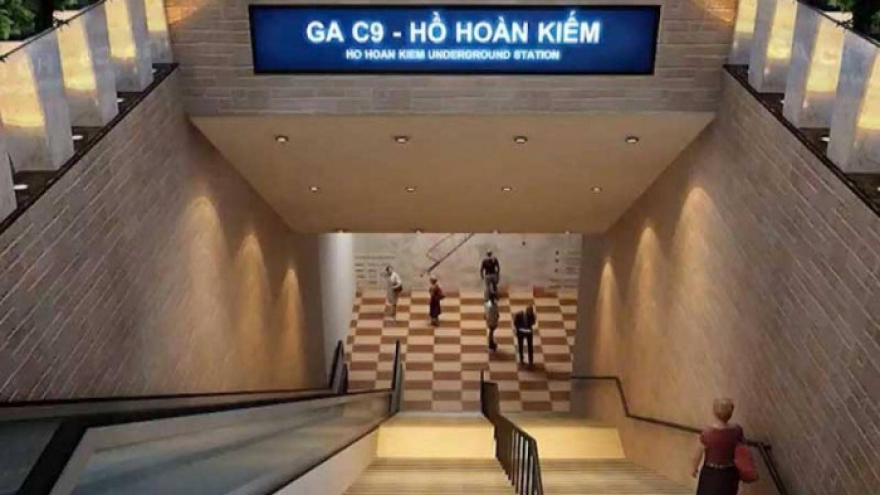 Đồng ý phương án làm ga ngầm C9 cạnh Hồ Gươm của tuyến Metro số 2