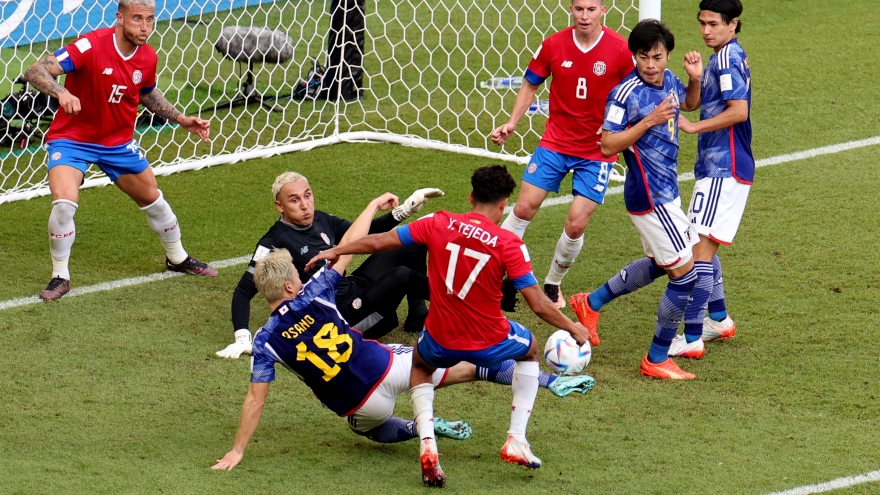 Nhật Bản 0-1 Costa Rica: “Samurai xanh” khóc hận vì người cũ của Real Madrid