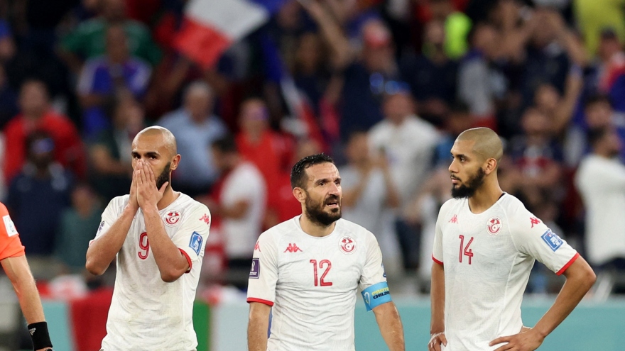 Đánh bại ĐKVĐ Pháp, Tunisia vẫn dừng bước ở vòng bảng World Cup 2022