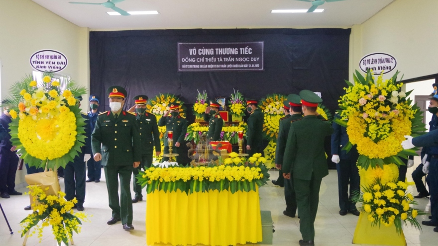 Xúc động lễ tang Thiếu tá phi công Trần Ngọc Duy
