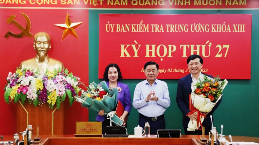 Bộ Chính trị chuẩn y 2 Phó Chủ nhiệm Ủy ban kiểm tra Trung ương khóa XIII