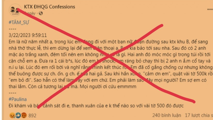 Thực hư việc nữ sinh viên bị tấn công tình dục ở làng Đại học Quốc gia TP.HCM