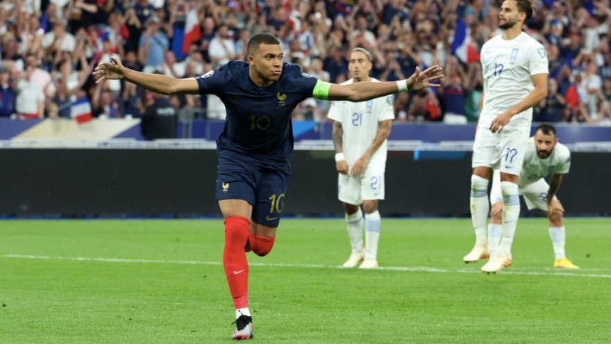 Kết quả vòng loại EURO 2024: Mbappe giúp Pháp đánh bại Hy Lạp