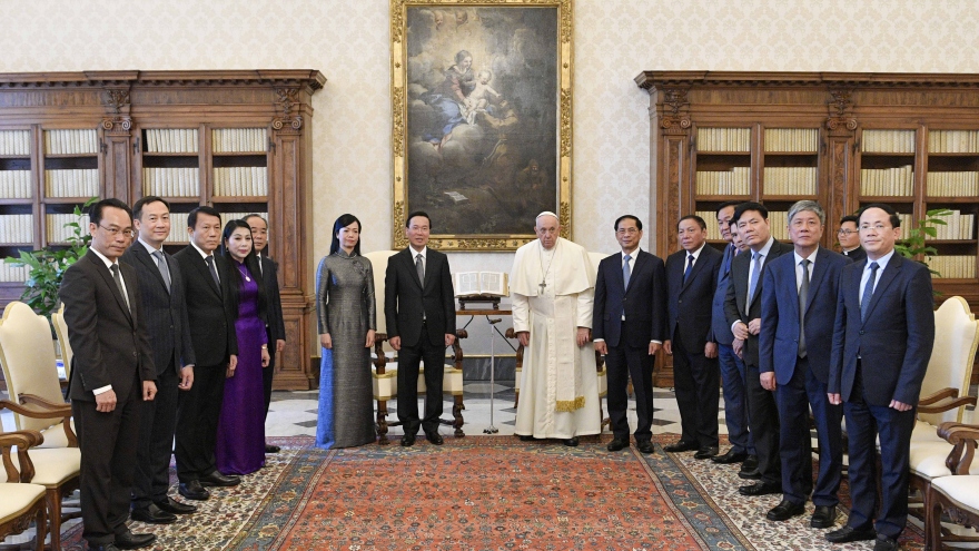 Chủ tịch nước Võ Văn Thưởng thăm Tòa thánh Vatican, hội kiến Giáo hoàng Francis