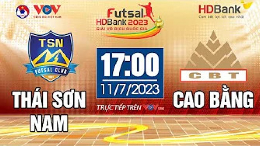 Xem trực tiếp Thái Sơn Nam vs Cao Bằng - Giải Futsal HDBank VĐQG 2023
