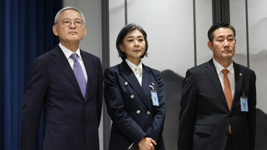 Tổng thống Hàn Quốc thay thế 3 Bộ trưởng
