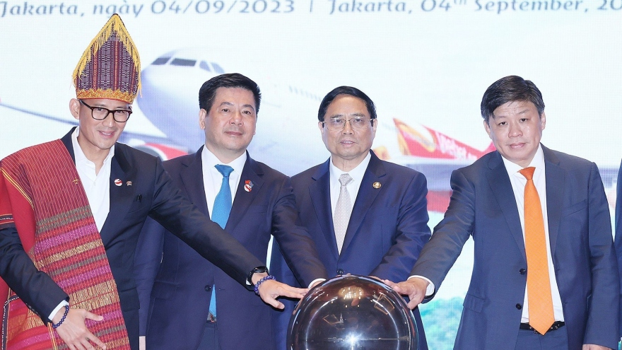 Thủ tướng chứng kiến công bố đường bay thẳng Hà Nội và Jakarta của Vietjet