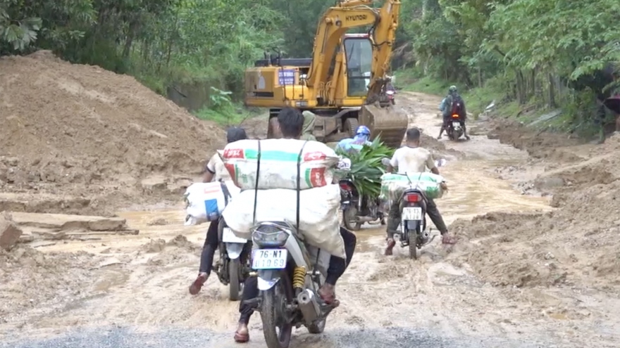 Đã thông đèo Violak nối Quảng Ngãi và Kon Tum