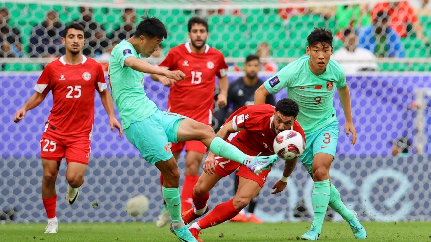 Kết quả Asian Cup 2023: ĐT Trung Quốc hoà "hú vía" trước ĐT Lebanon