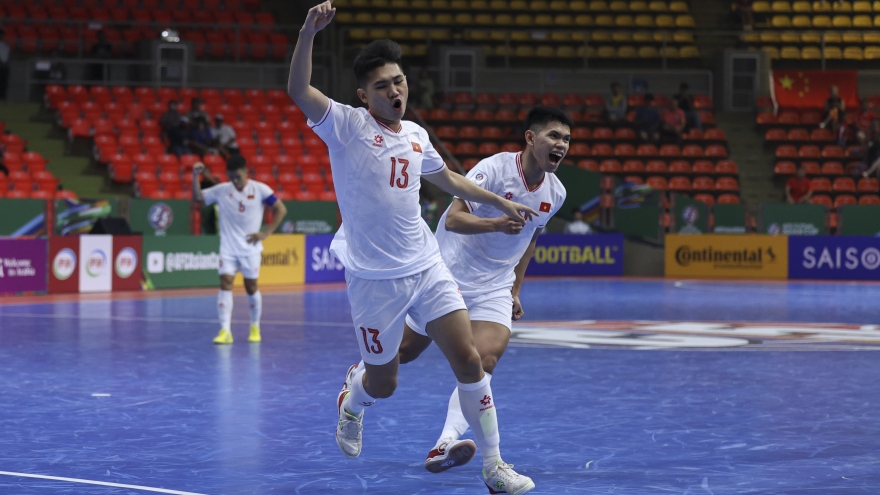 ĐT Futsal Việt Nam thắng nhọc ĐT Futsal Trung Quốc