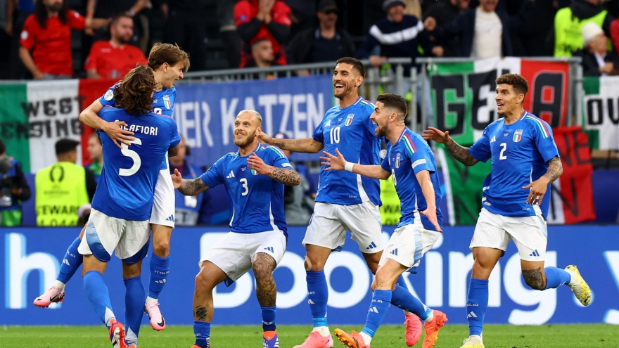 Kết quả EURO 2024 hôm nay 16/6: Italia nhọc nhằn thắng sát nút Albania