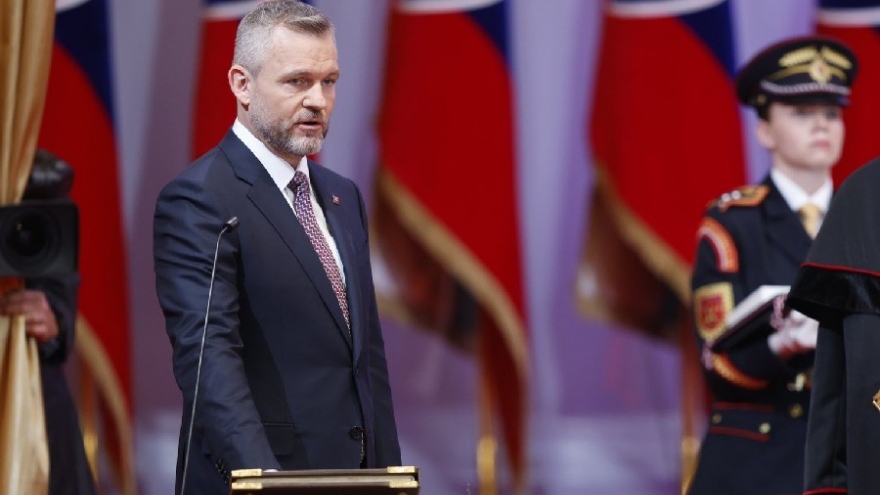 Tân Tổng thống Slovakia Peter Pellegrini tuyên thệ nhậm chức