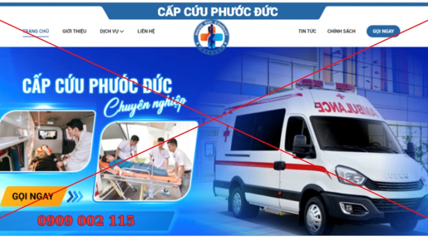 Phát hiện cơ sở ngang nhiên vận chuyển cấp cứu trái phép ở TP.HCM