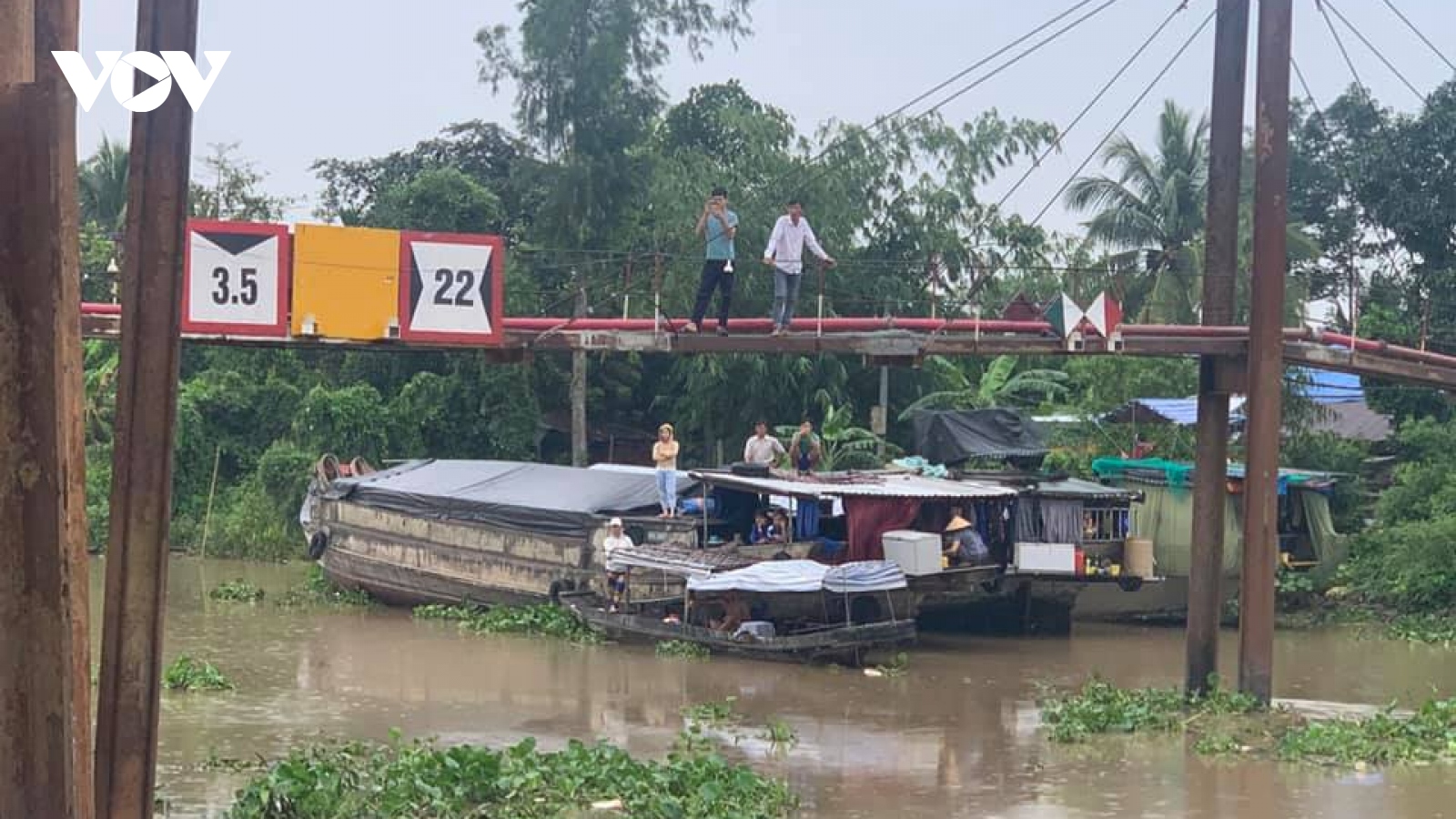 Ghe chở 60 tấn gạo bị chìm, thiệt hại hơn nửa tỉ đồng