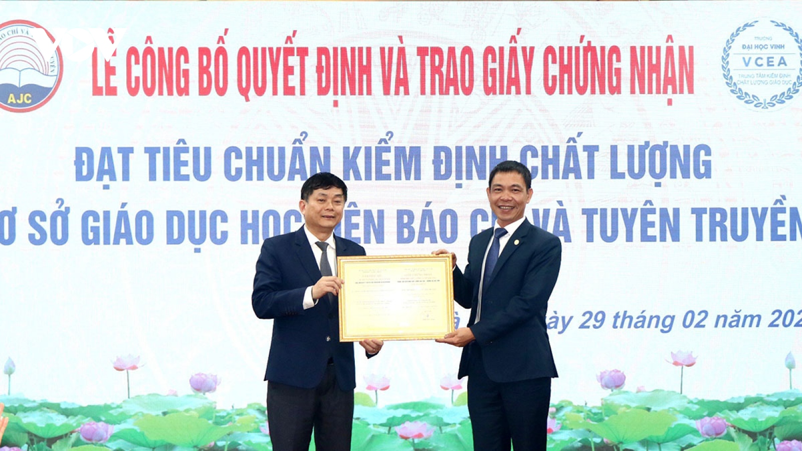 Học viện Báo chí Tuyên truyền đạt tiêu chuẩn kiểm định chất lượng cơ sở giáo dục