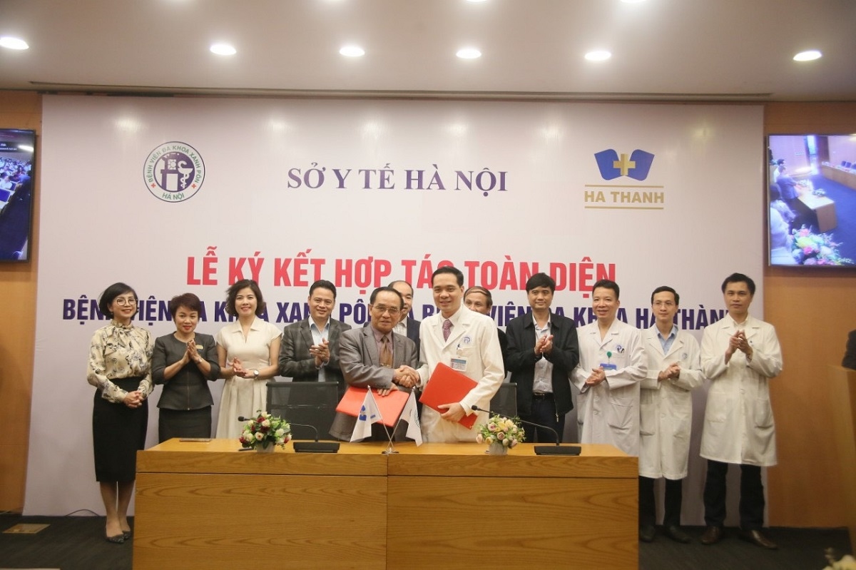 BVĐK Hà Thanh và BVĐK Xanh Pôn ký kết thỏa thuận hợp tác nâng cao chất lượng dịch vụ