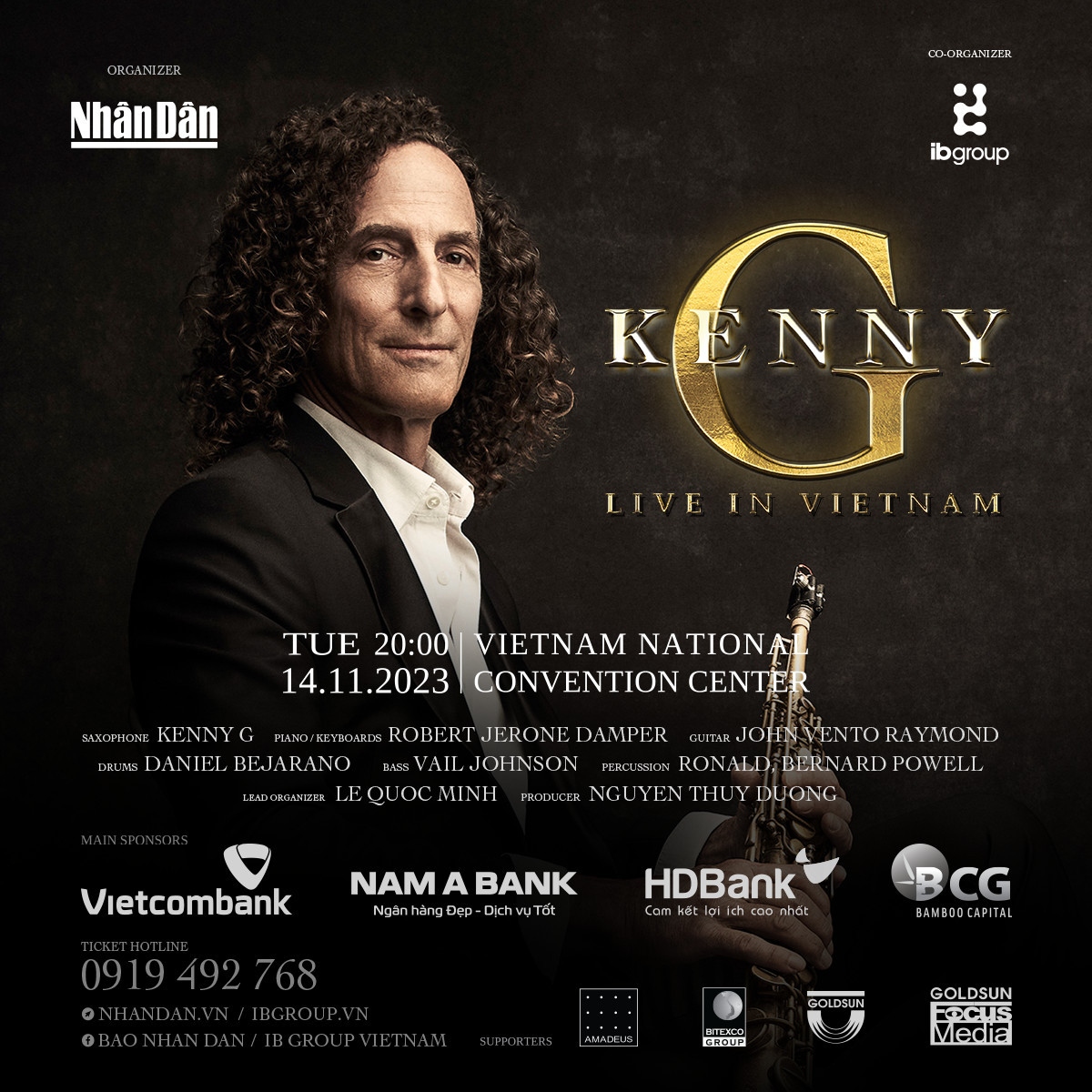 HDBank đồng hành mang "Kenny G Live in Vietnam" đến Việt Nam