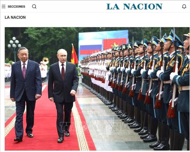 Truyền thông Argentina đưa tin đậm nét về chuyến thăm của Tổng thống Nga Putin