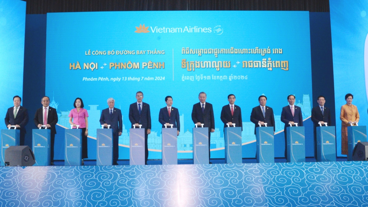 Chủ tịch nước Tô Lâm dự công bố khai trương đường bay thẳng Hà Nội - Phnom Penh