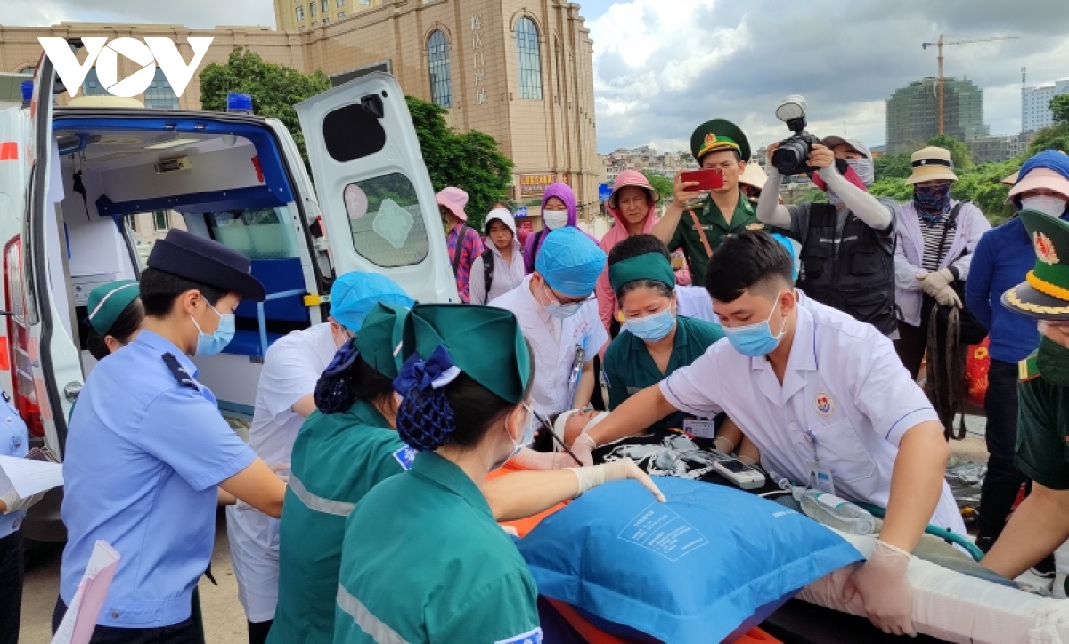 Diễn tập cứu trợ y tế Móng Cái (Việt Nam) - Đông Hưng (Trung Quốc)