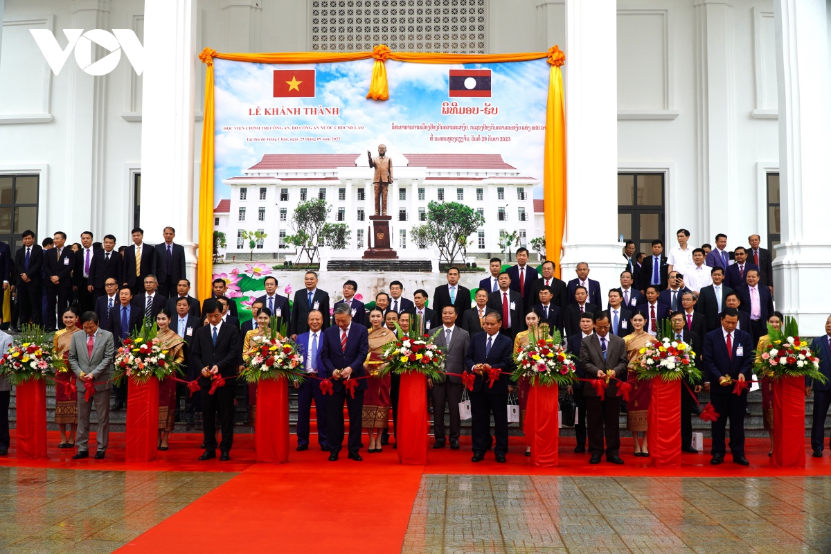 Khánh thành Học viện Chính trị Công an nhân dân Lào
